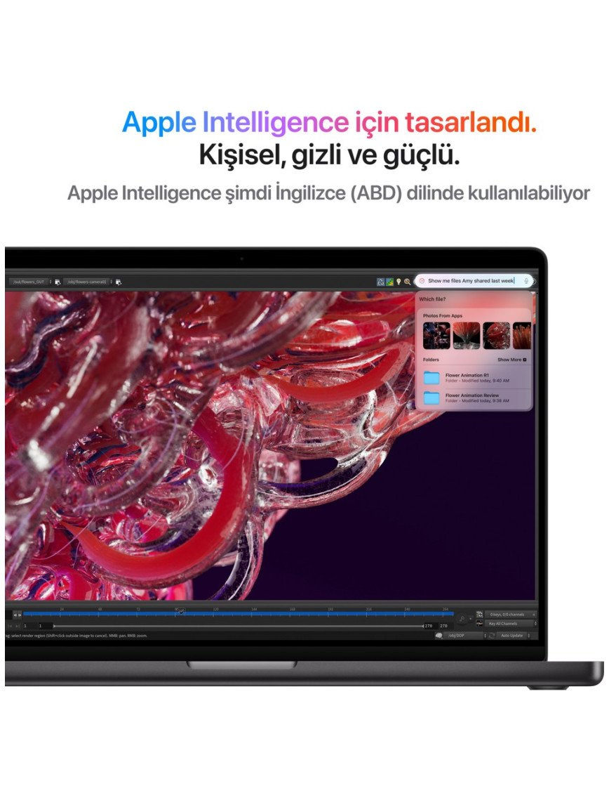 Apple MacBook Pro M4 Max 36GB 1TB SSD macOS 16" Taşınabilir Bilgisayar Uzay Siyahı MX303TU/A