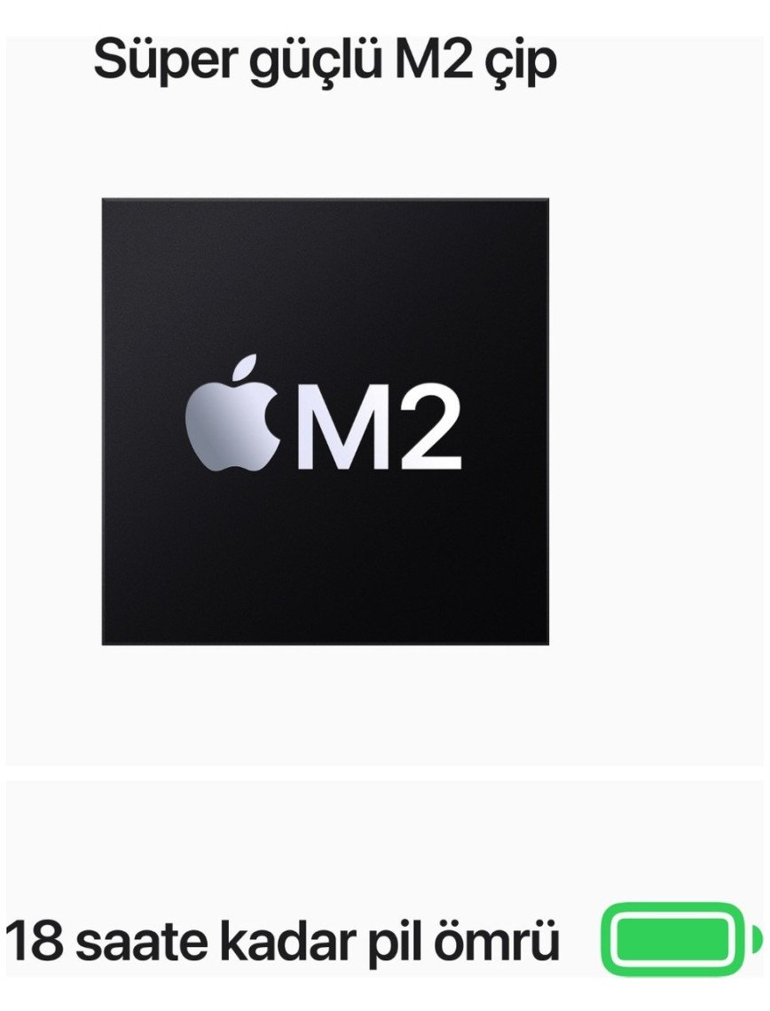 Apple MacBook Air M2 16GB 256GB SSD macOS 13" Taşınabilir Bilgisayar Gece Yarısı MC7X4TU/A